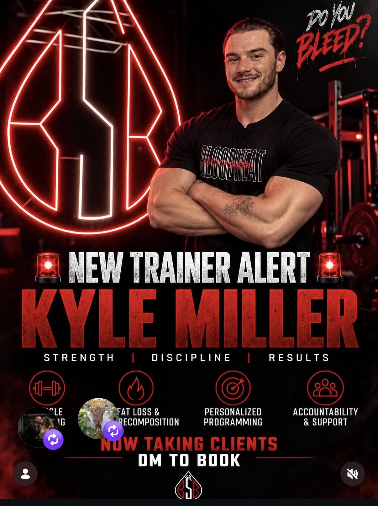 Kyle Miller, personal trainer at Blood Sweat & Bodywork