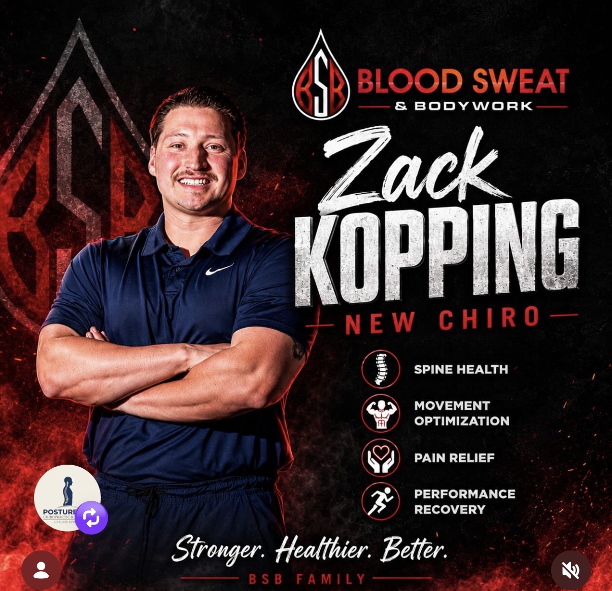 Dr. Zack Kopping, chiropractor at Blood Sweat & Bodywork